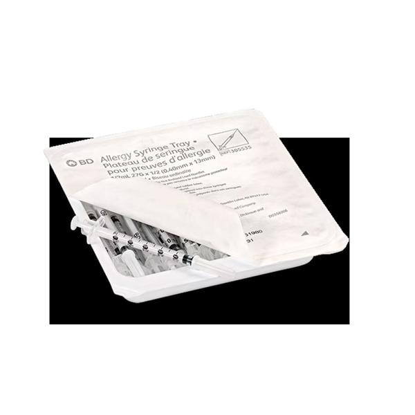PrecisionGlide Allergy Syringe/Needle 27gx1/2" 0.5cc Gray Conventional LDS 25/Pk