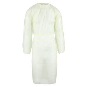 Basic Isolation Gown Spunbond Polypropylene X-Large Yellow 10/Pk