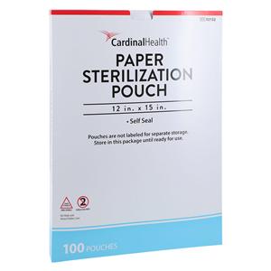 Sterilization Pouch 12 in X 15 in Blue / White 100/Box, 4 BX/CA