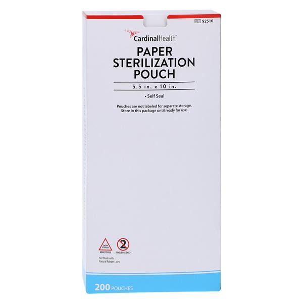 Sterilization Pouch 5.5 in x 10 in Blue / White 200/Box, 4 BX/CA