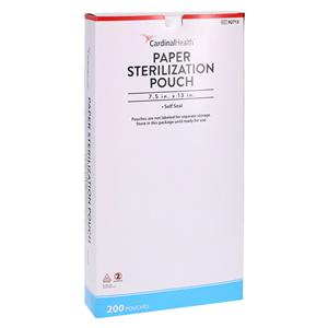 Sterilization Pouch 7.5 in x 13 in Blue / White 200/Box, 4 BX/CA