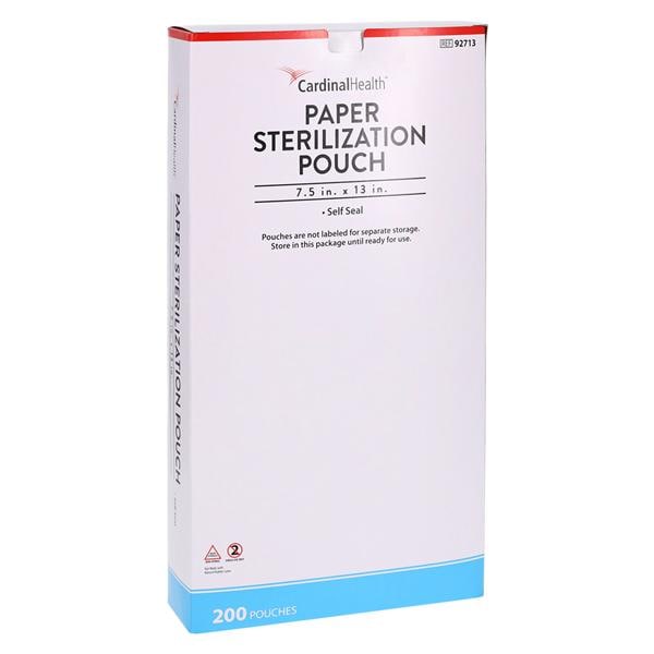 Sterilization Pouch 7.5 in x 13 in Blue / White 200/Box, 4 BX/CA