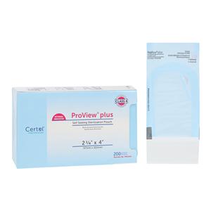Proview Sterilization Pouch 2.25 in x 4 in Blue / White 200/Box,...