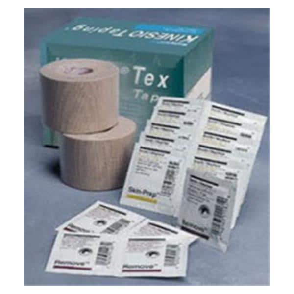 Kinesio Tex Kinesiology Tape Cotton/Acrylic Starter Kit Beige Non-Sterile EA