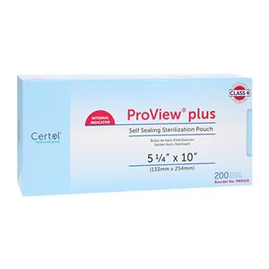Proview Sterilization Pouch 5.25 in x 10 in Blue / White 200/Box,...