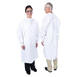 Protection Plus Clinic Gown Adult Small White Ea