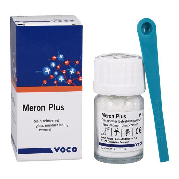 Meron Plus Glass Ionomer Powder Luting Cement White 15 Gm Ea