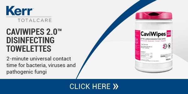 CaviWipes 2 Packaging and Dispenser for Towelettes