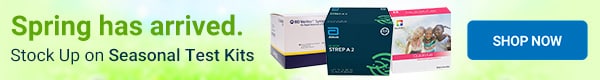 Spring has arrived. Stock up on seasonal test kits.
