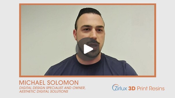 Zirlux 3D Print Resins Testimonial