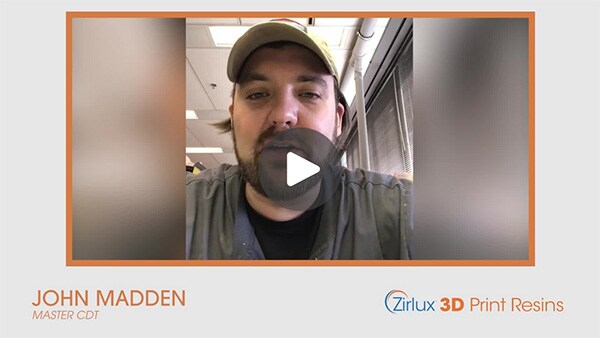 Zirlux 3D Print Resins Testimonial