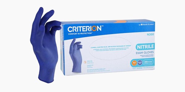 Criterion N300 Nitrile Gloves X-Small Electric Blue Non-Sterile