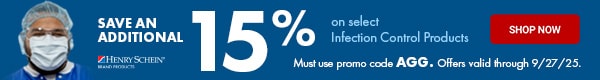 Save an Additional 15% on Select Henry Schein Brand Infection Control Products